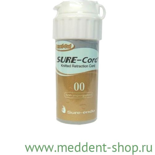 НИТЬ РЕТРАКЦИОННАЯ ИЗ МИКРОФИБРЫ SURE CORD №00, 254 СМ.(без пропитки)