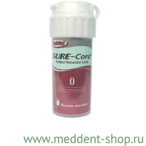 НИТЬ РЕТРАКЦИОННАЯ ИЗ МИКРОФИБРЫ SURE CORD №0, 254 СМ.(с пропиткой из алюминия хлорида)