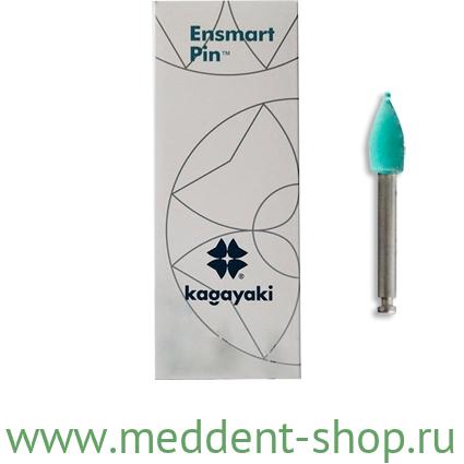 ПОЛИРЫ СИЛИКОНОВЫЕ ПУЛЯ (ЗЕЛ. СРЕД.), 1ШТ. НА МЕТАЛ.НОЖКЕ, ENPS 70-1, KAGAYAKI