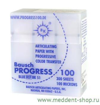 ВК-51 Артикуляционная бумага Синяя (100 мкм, 300 листов) Bausch