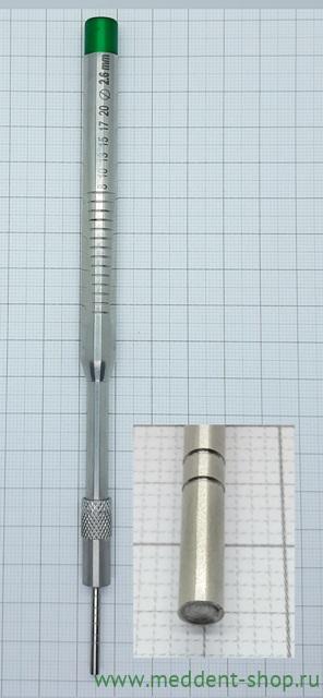 Остеотом "Osteotome" 2,6мм (30-539)  прямой вогнутый кончик    